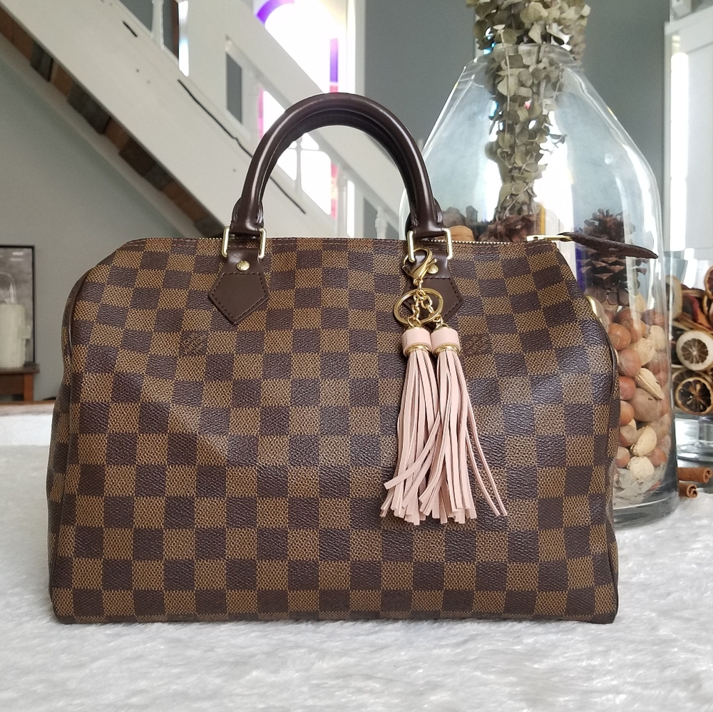 💕 Authentic LV Speedy 30 Damier Ebene